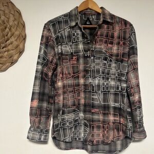 Rare Sig on Smith by Sig Zane Flannel Long Sleeve Shirt M